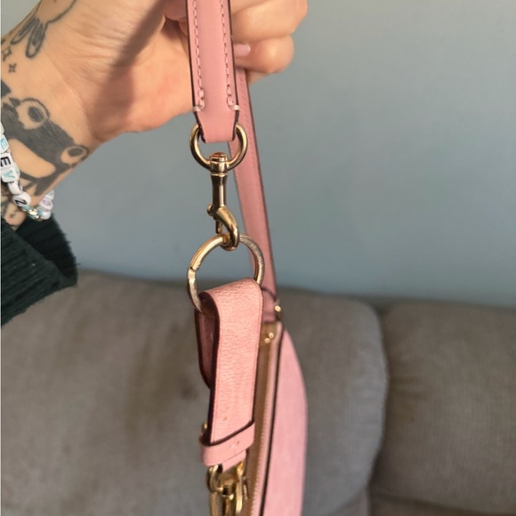 Coach Pink Nolita Shoulder Bag with keychain extender - Picture 5 of 14